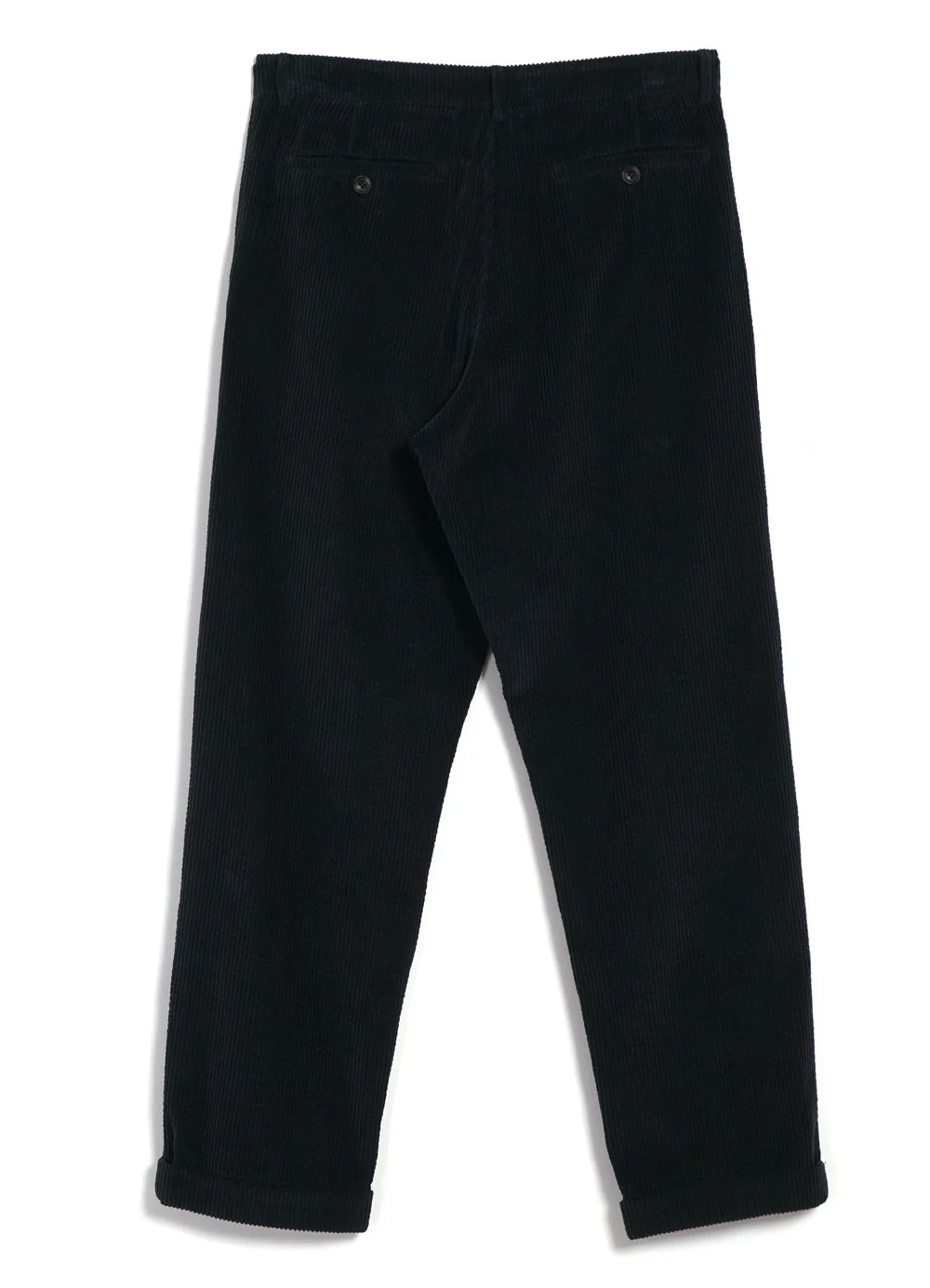 Sune, Pleated Classic Trousers, Dusty Black-Bukser-Hansen Garments-Motorious Copenhagen