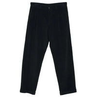 Sune, Pleated Classic Trousers, Dusty Black-Bukser-Hansen Garments-Motorious Copenhagen