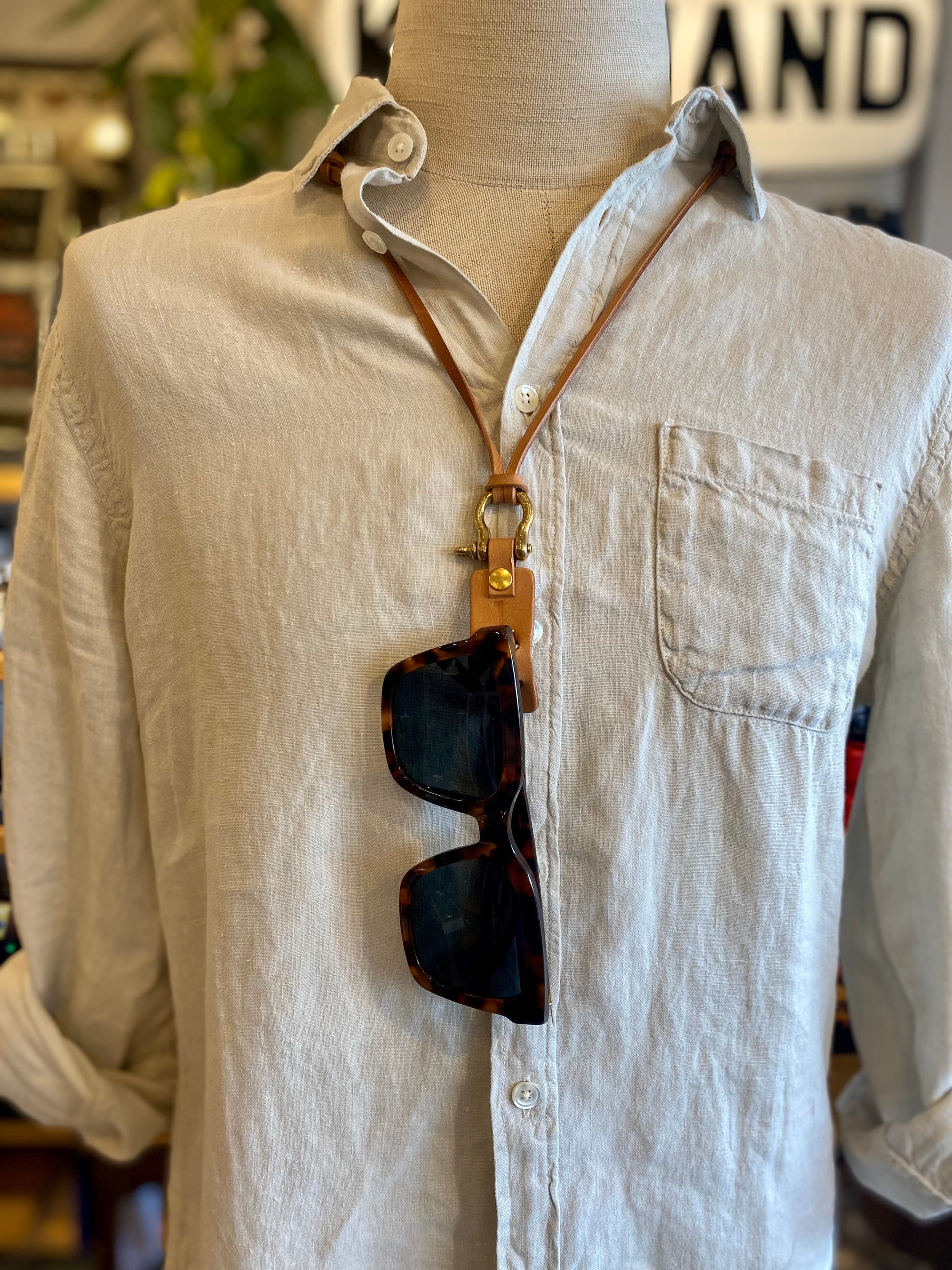 Sunglass strap, natural leather-Solbriller-Eat Dust-Motorious Copenhagen