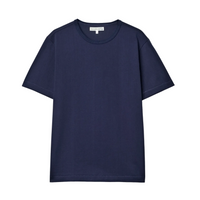 T-Shirt, Mid-Century Machine Refined Fit, Ink Blue-T-shirts-Merz b. Schwanen-Motorious Copenhagen