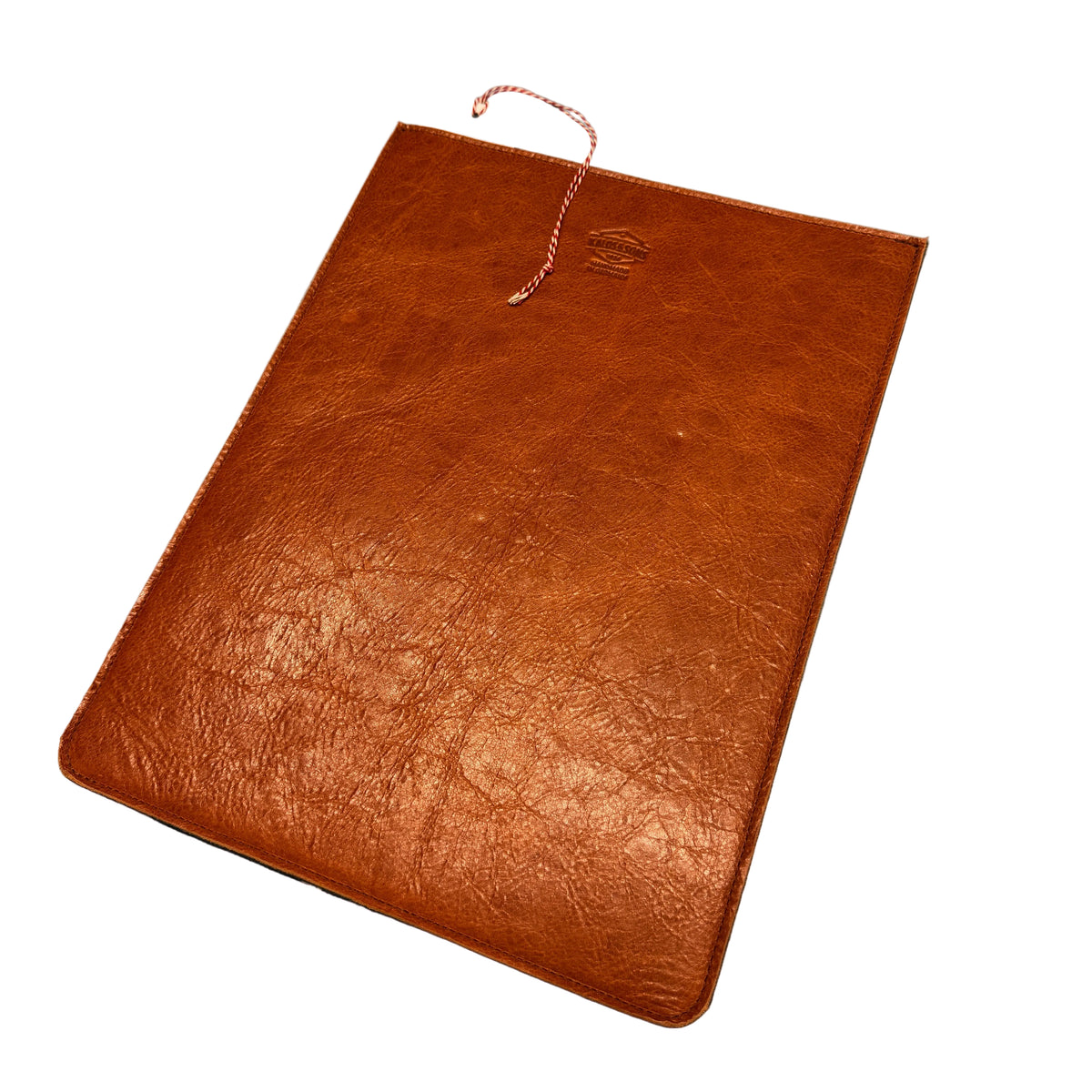 Tablet Leather Sleeve, Cognac, Large-Tasker-Kalos and Sons-Motorious Copenhagen