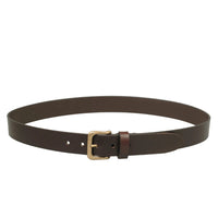 Tankefuld, 35mm leather belt, Antique Brass / Brown-Bælter-Baunbaek og Lyn-Motorious Copenhagen