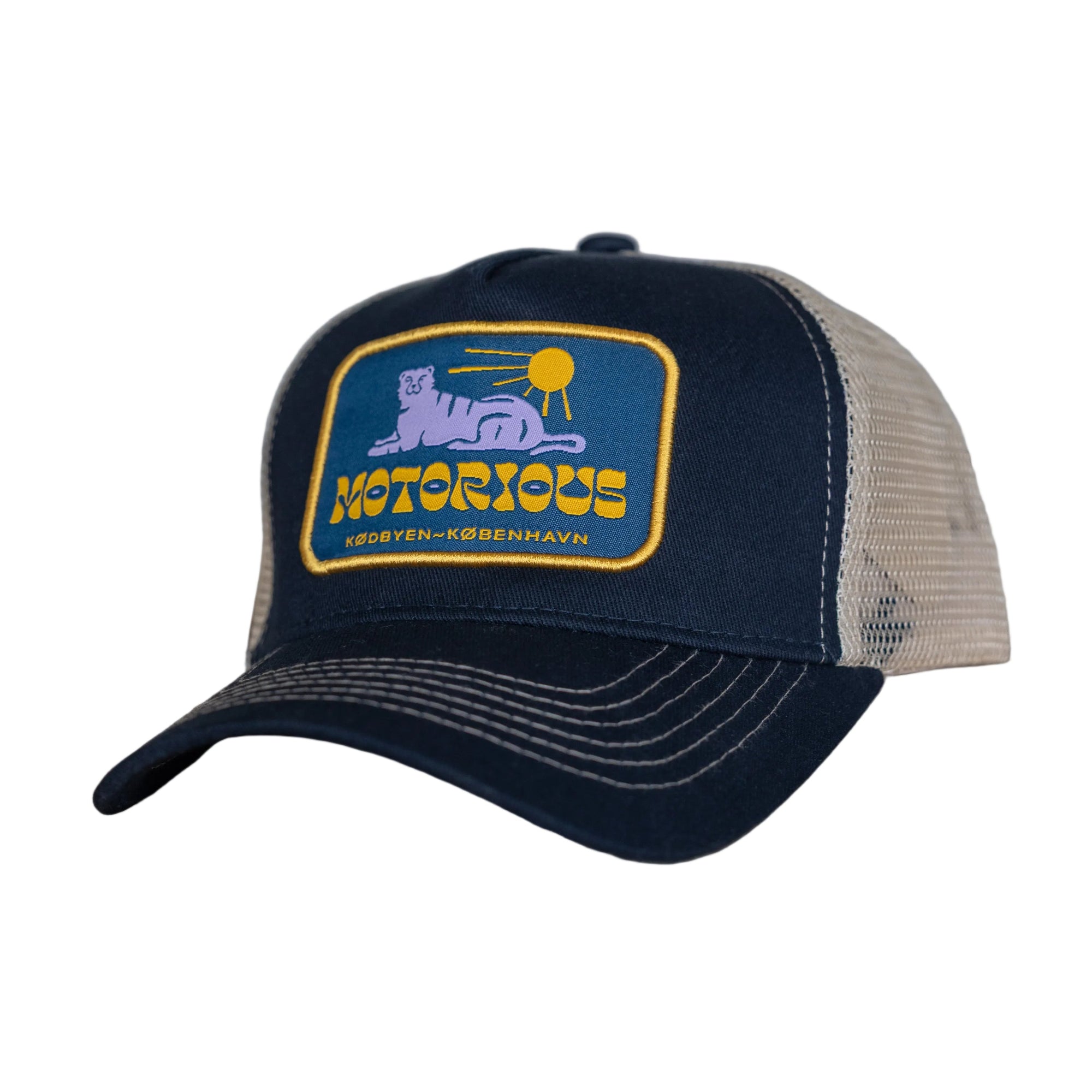 Tanning Tiger Trucker Cap, Navy Blue-Hatte og Caps-Motorious Copenhagen-Motorious Copenhagen
