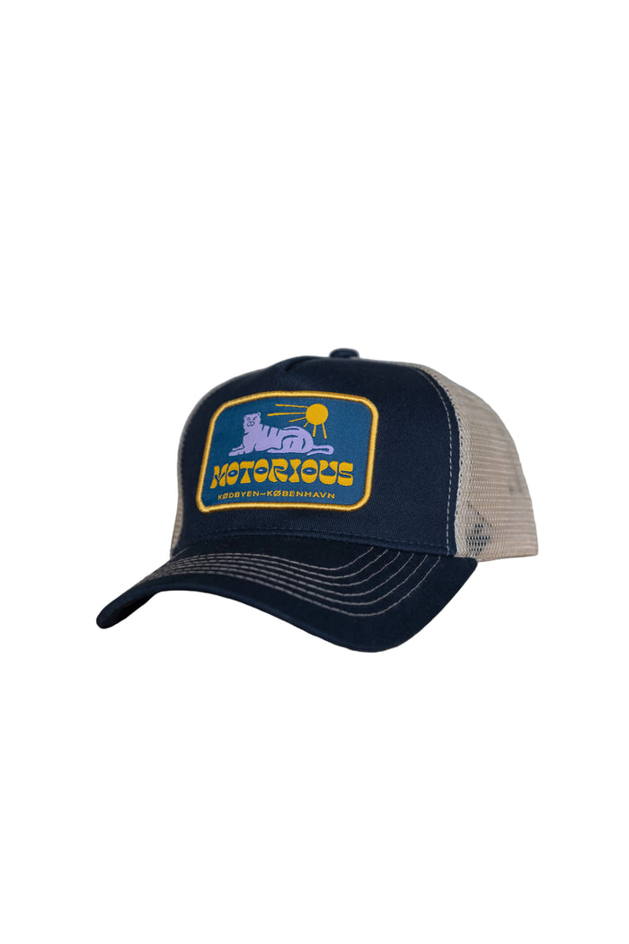 Tanning Tiger Trucker Cap, Navy Blue-Hatte og Caps-Motorious Copenhagen-Motorious Copenhagen