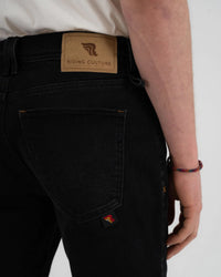 Tapered Slim Protective Jeans, Black-Bukser-Riding Culture-Motorious Copenhagen