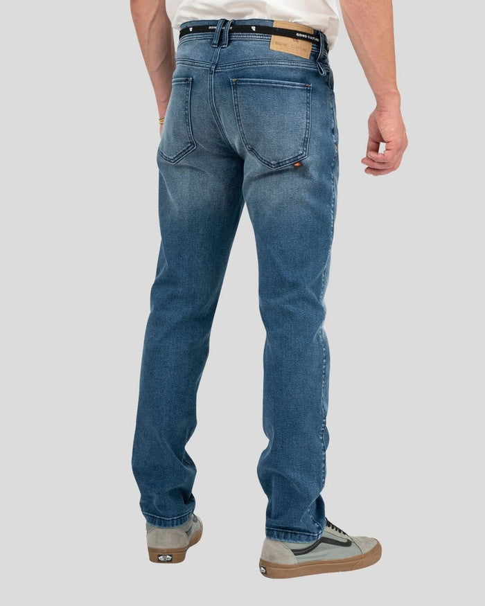 Tapered Slim Protective Jeans, Light Blue-Bukser-Riding Culture-Motorious Copenhagen