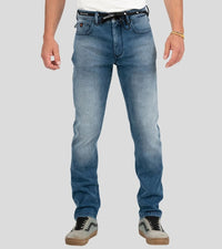 Tapered Slim Protective Jeans, Light Blue-Bukser-Riding Culture-Motorious Copenhagen