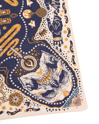 Tarot XIII Bandana, Offwhite/Blue-Halstørklæder-IndigoFera-Motorious Copenhagen