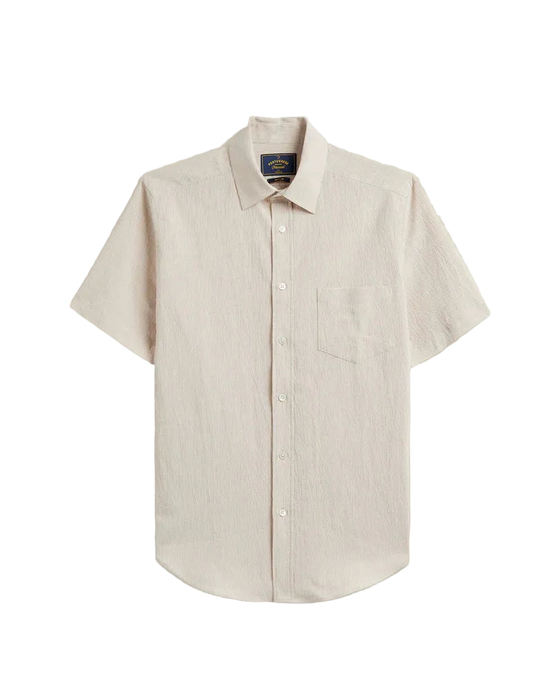 Theme Shirt, Short Sleeve, Sand-Skjorter-Portuguese Flannel-Motorious Copenhagen