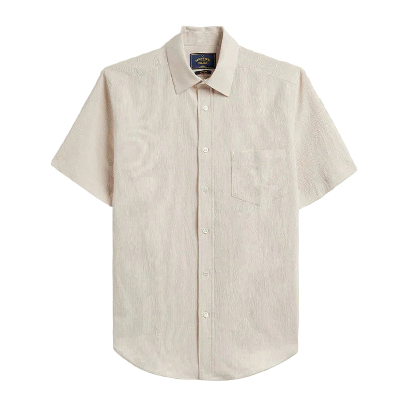 Theme Shirt, Short Sleeve, Sand-Skjorter-Portuguese Flannel-Motorious Copenhagen
