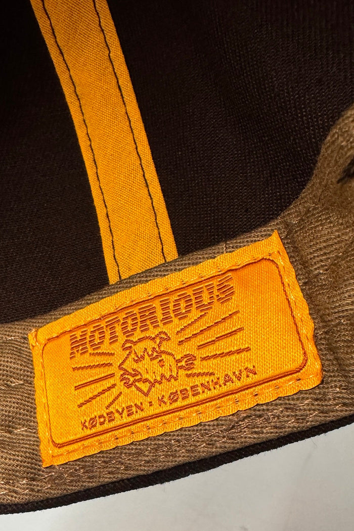 Tiger six-panel Cap, Black/Black-Hatte og Caps-Motorious Copenhagen-Motorious Copenhagen