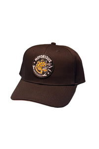 Tiger six-panel Cap, Black/Black-Hatte og Caps-Motorious Copenhagen-Motorious Copenhagen