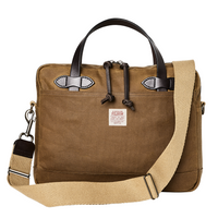 Tin Cloth Compact Briefcase, Dark Tan-Tasker-Filson 1897-Motorious Copenhagen