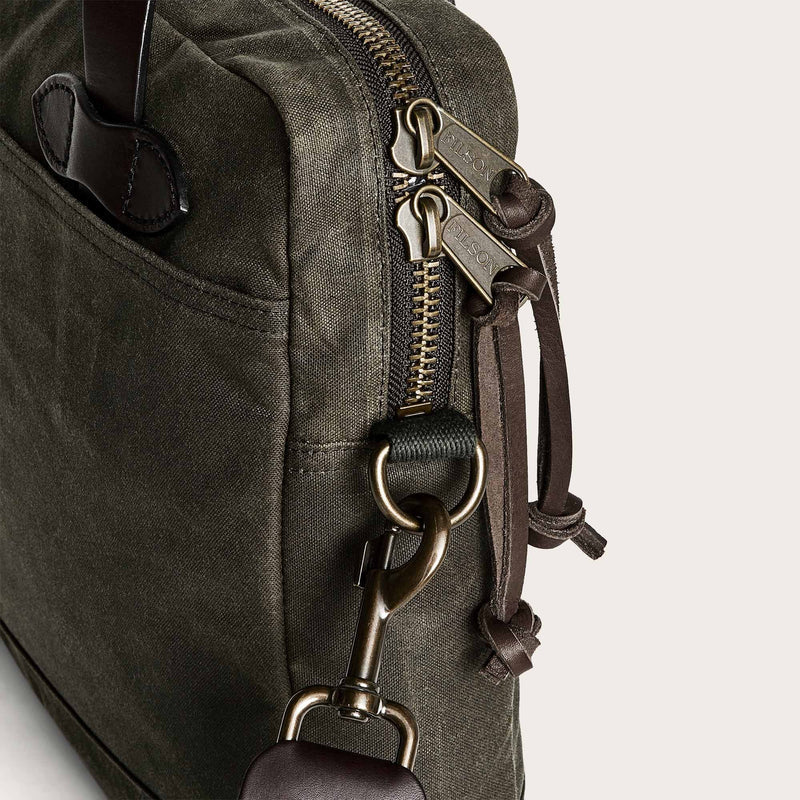 Tin Cloth Compact Briefcase, Ottergreen-Tasker-Filson 1897-Motorious Copenhagen
