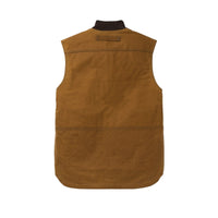 Tin Cloth Insulated Work Vest, Dark Tan-Veste-Filson 1897-Motorious Copenhagen