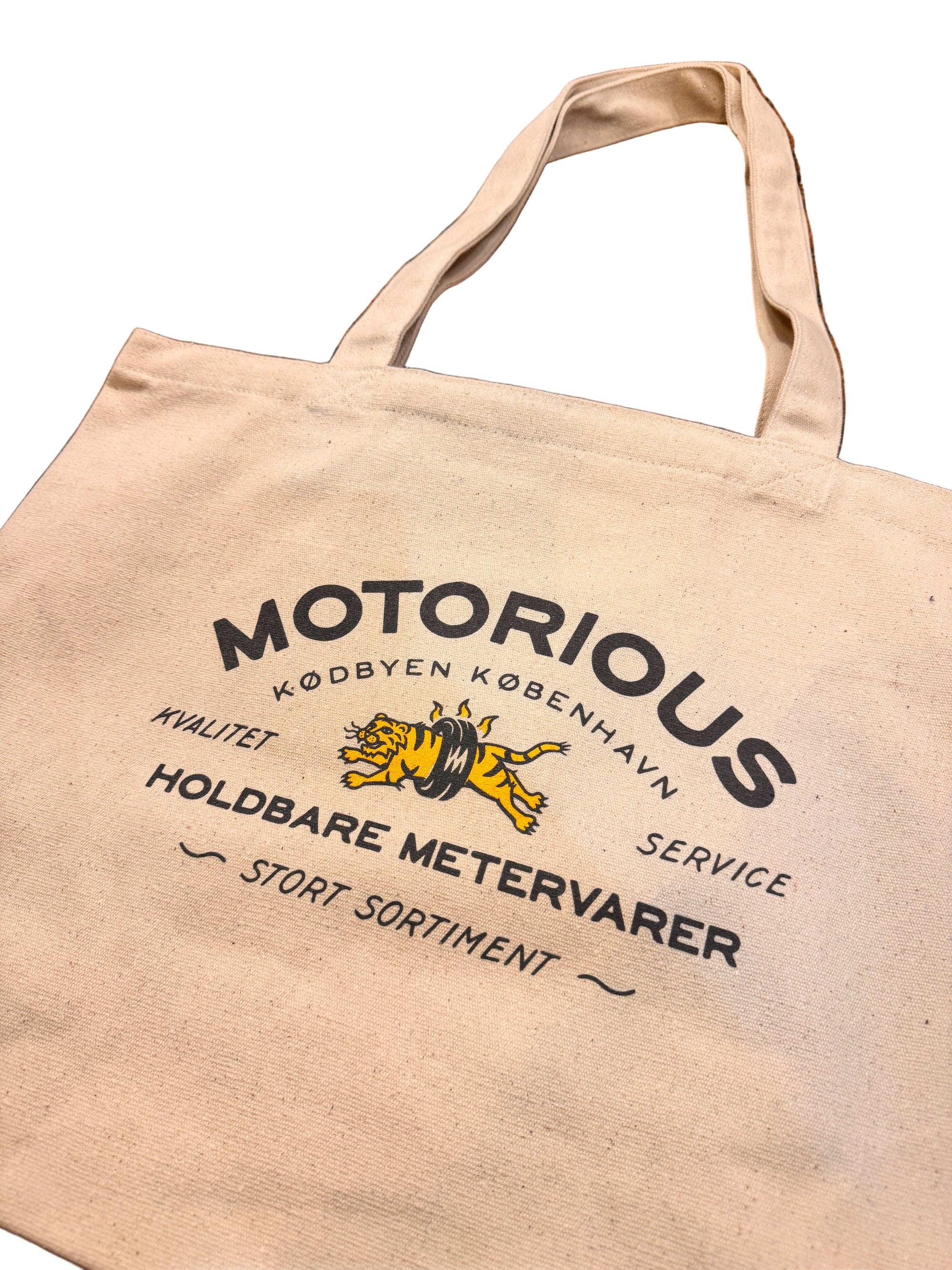"Tire-Tiger" Motorious Tote Bag, Large, Recycled Raw-Tasker-Motorious Copenhagen-Motorious Copenhagen