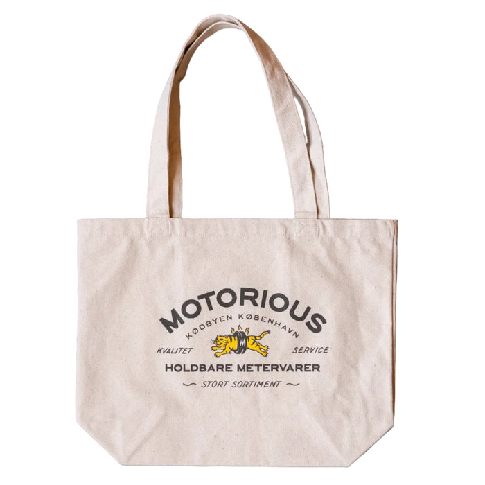 "Tire-Tiger" Motorious Tote Bag, Large, Recycled Raw-Tasker-Motorious Copenhagen-Motorious Copenhagen