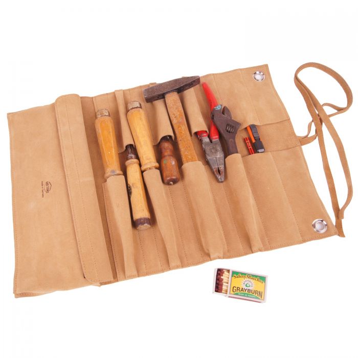 Tool Roll, Suede, Olive-Tasker-Kalos and Sons-Motorious Copenhagen