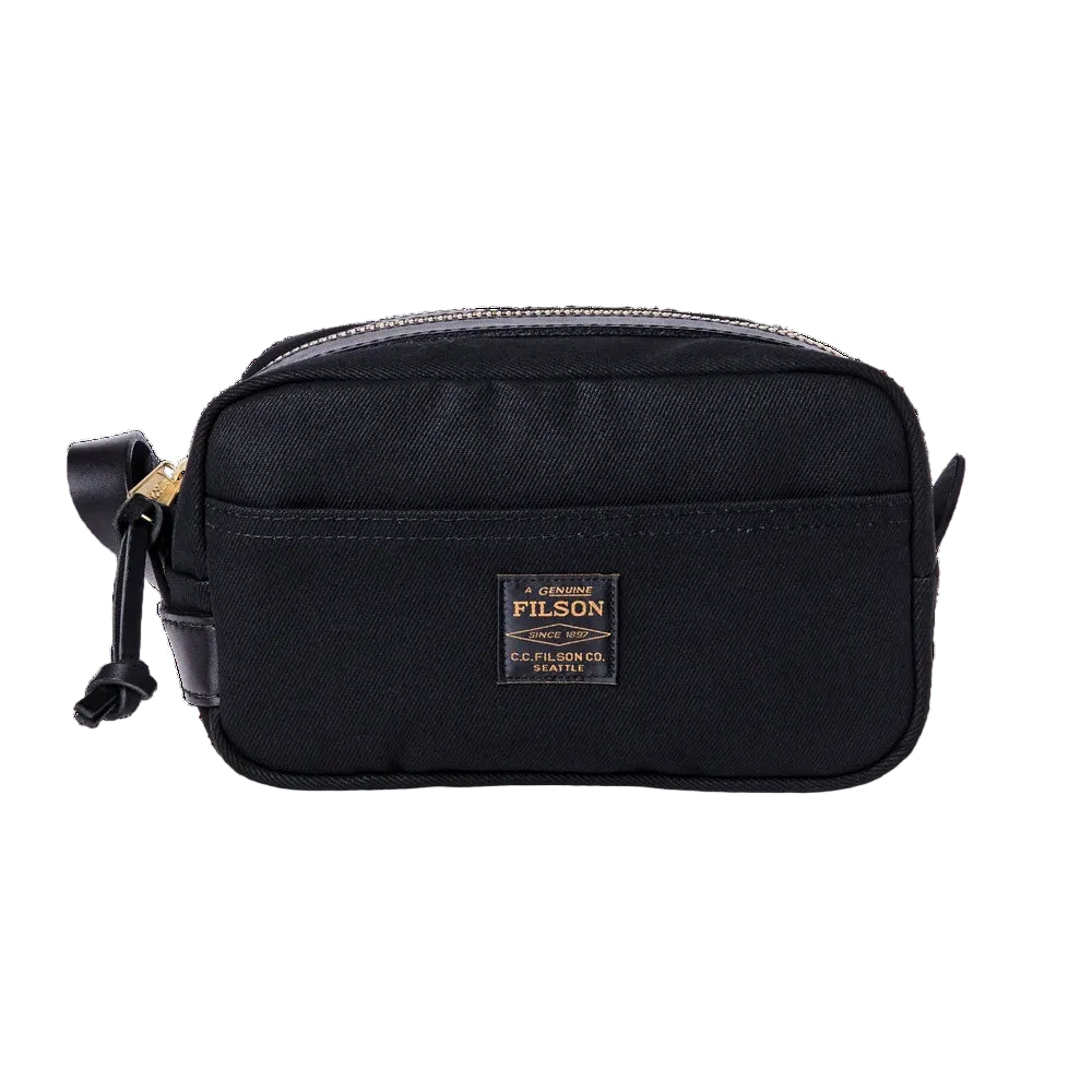 Travel Kit, Rugged Twill/Leather, Black-Tasker-Filson 1897-Motorious Copenhagen