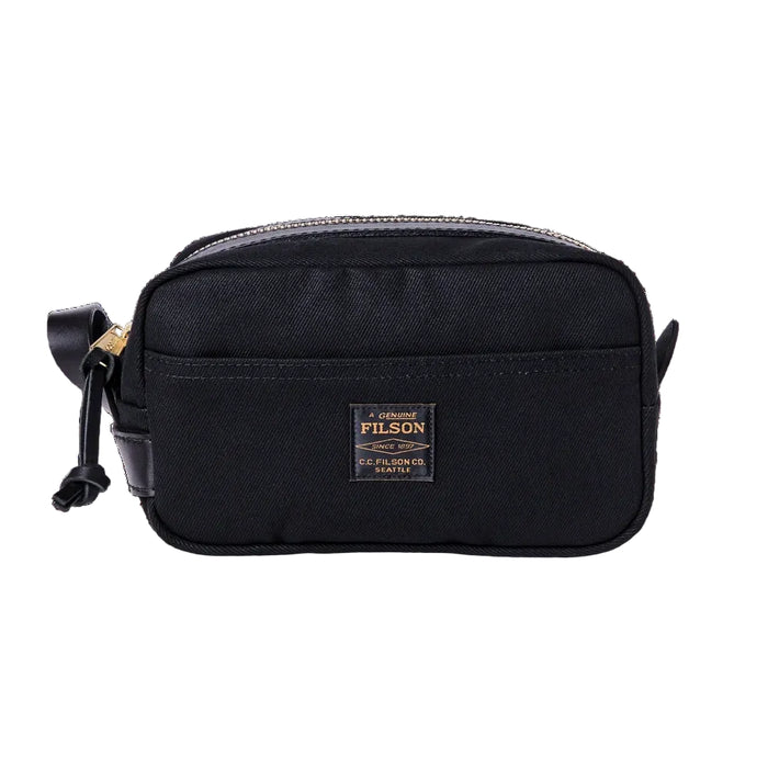 Travel Kit, Rugged Twill/Leather, Black-Tasker-Filson 1897-Motorious Copenhagen