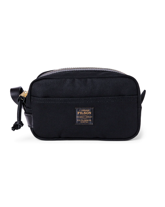 Travel Kit, Rugged Twill/Leather, Black-Tasker-Filson 1897-Motorious Copenhagen