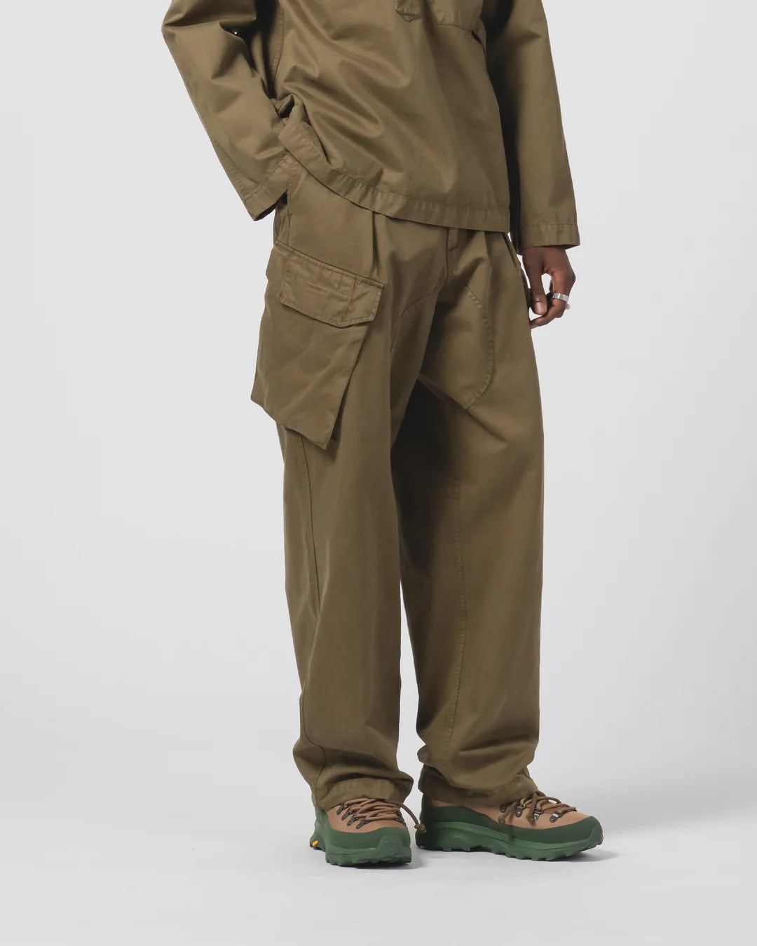 Trooper Pants, Garbadine Satin, Fossil Green-Bukser-Eat Dust-Motorious Copenhagen