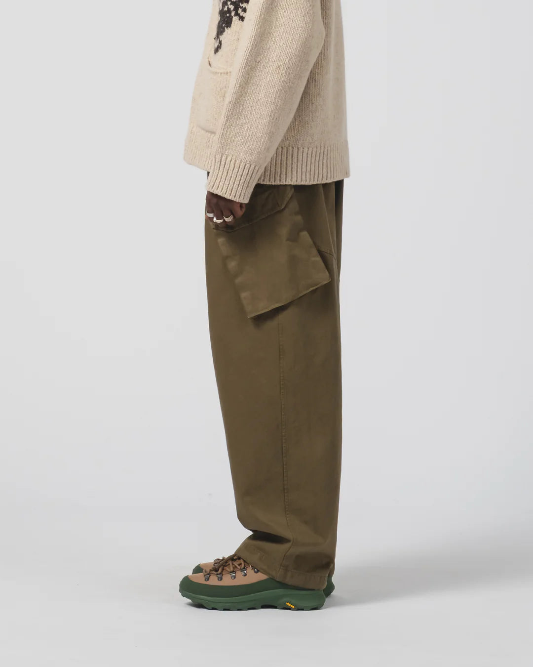 Trooper Pants, Garbadine Satin, Fossil Green-Bukser-Eat Dust-Motorious Copenhagen