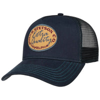 Trucker Cap, Vintage Brushed Twill, Blue-Hatte og Caps-Stetson-Motorious Copenhagen