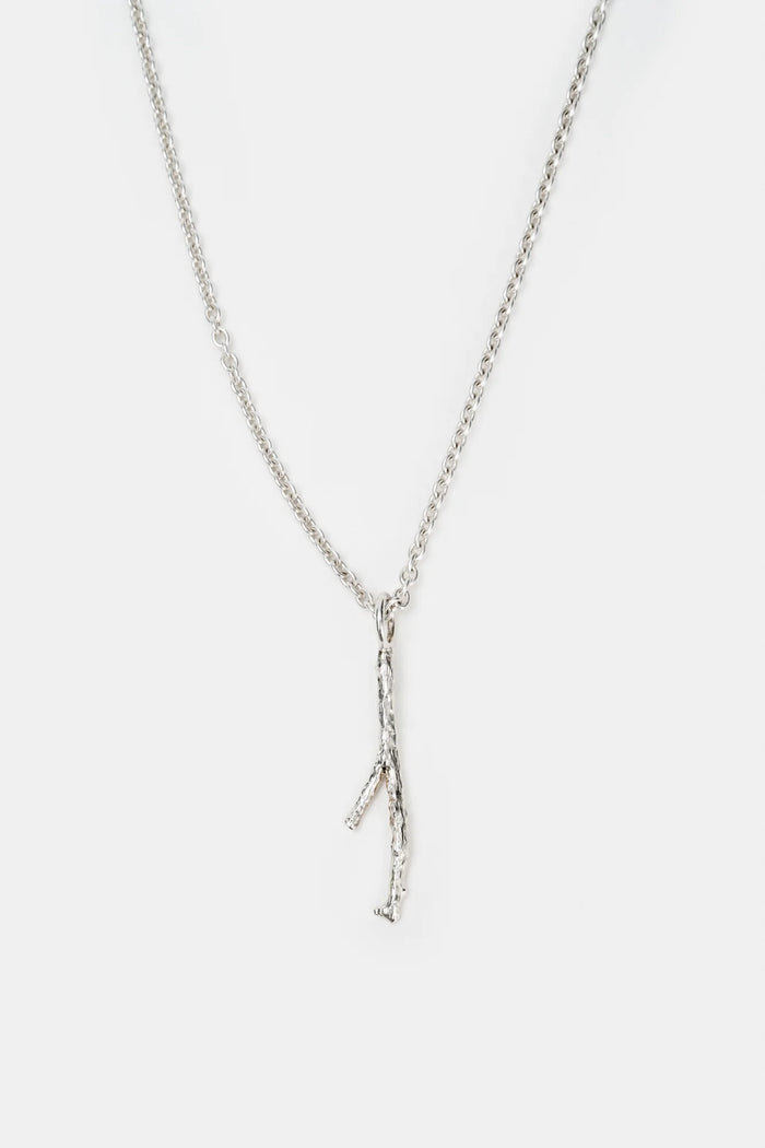 Twig Pendant, Silver-Ringe og Halskæder-O.P. Jewellery-Motorious Copenhagen