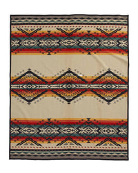 Unnapped Jacquard Robe, Bridge Creek Blanket, Soft Black-Tæpper-Pendleton-Motorious Copenhagen