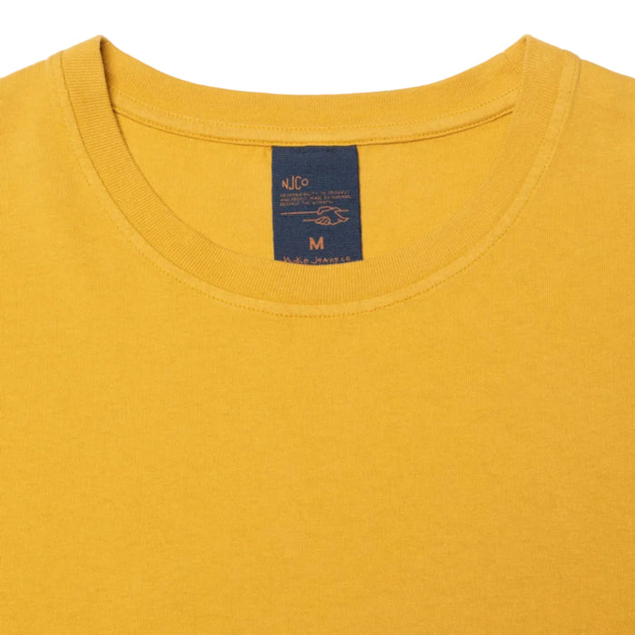 Uno Everyday T-Shirt, Old Yellow-T-shirts-Nudie Jeans-Motorious Copenhagen