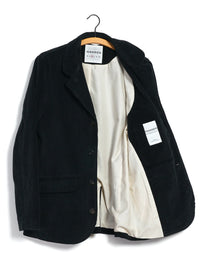 Vincent, Classic Four Button Blazer, Dusty Black-Blazere-Hansen Garments-Motorious Copenhagen