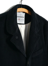 Vincent, Classic Four Button Blazer, Dusty Black-Blazere-Hansen Garments-Motorious Copenhagen