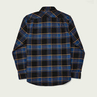 Vintage Flannel Work Shirt, Cobalt / Black Plaid-Skjorter-Filson 1897-Motorious Copenhagen
