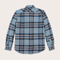 Vintage Flannel Work Shirt, Graystone Blue-Skjorter-Filson 1897-Motorious Copenhagen