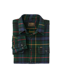 Vintage Flannel Work Shirt, Green/Navy-Skjorter-Filson 1897-Motorious Copenhagen