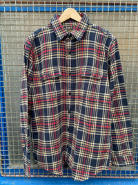 Vintage Flannel Work Shirt, Navy/Ivory/Red-Skjorter-Filson 1897-Motorious Copenhagen