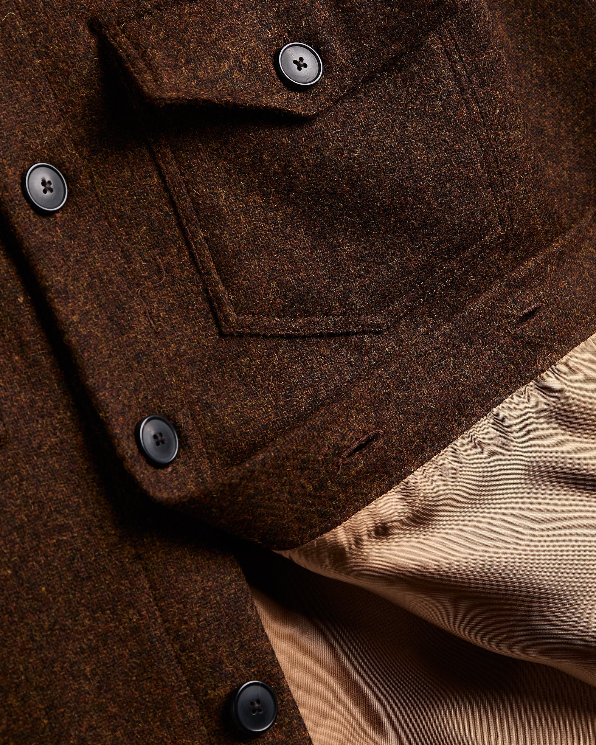 Wool Field jacket, Old Bronze