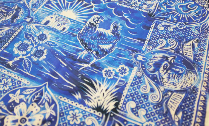Watercolor, Indigo, Bandana-Halstørklæder-Hen's Teeth-Motorious Copenhagen