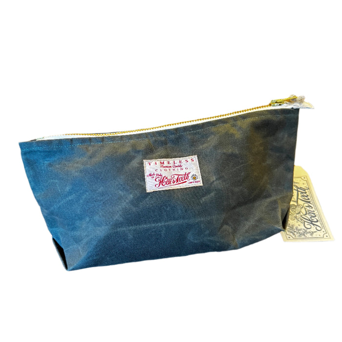 Waxed Pochette Organizer, Canvas, Military Green-Tasker-Hen's Teeth-Motorious Copenhagen