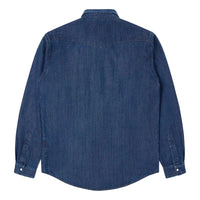 Western Shirt, Blue, Dark Used-Skjorter-Edwin-Motorious Copenhagen