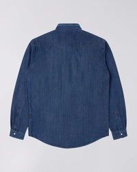 Western Shirt, Blue, Dark Used-Skjorter-Edwin-Motorious Copenhagen