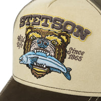 Wild Life Since 1965 Trucker Cap, Beige-Brown-Hatte og Caps-Stetson-Motorious Copenhagen