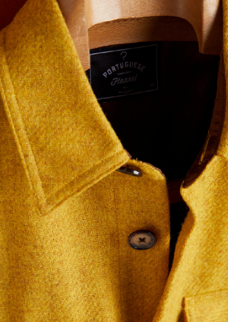 Wool Field Overshirt, Yellow-Skjorter-Portuguese Flannel-Motorious Copenhagen