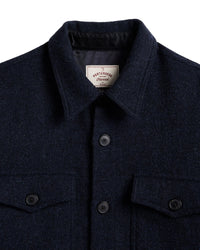 Wool Field jacket, Blue-Skjorter-Portuguese Flannel-Motorious Copenhagen