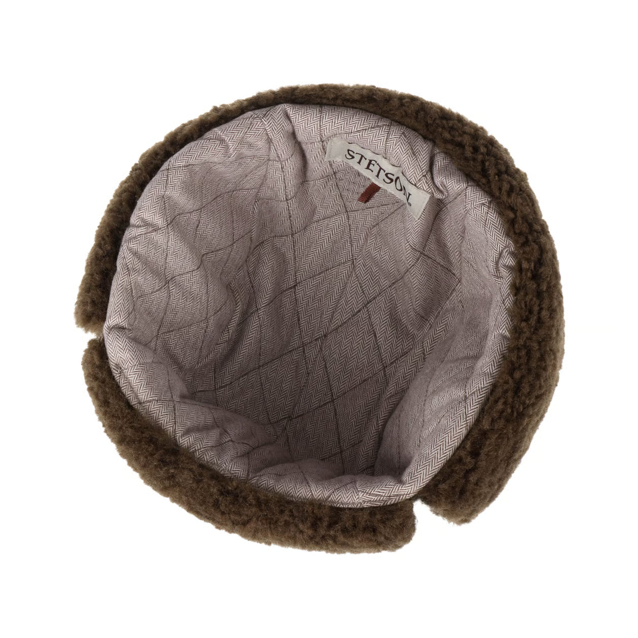 Bomber Aviator Hat, Wool Jersey, Olive