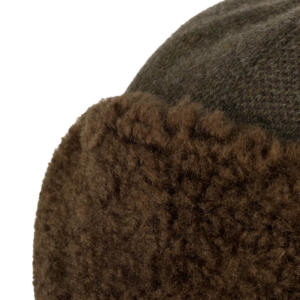 Bomber Aviator Hat, Wool Jersey, Olive
