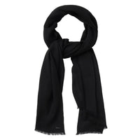 Wool Scarf, Black-Halstørklæder-Stetson-Motorious Copenhagen