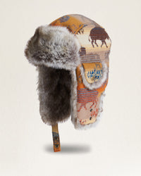 Wool Trapper Hat, Rustic Prairie Rush Hour-Huer og Beanies-Pendleton-Motorious Copenhagen