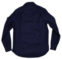 Work Shirt, Herringbone, Indigo Water Wash-Skjorter-Hen's Teeth-Motorious Copenhagen